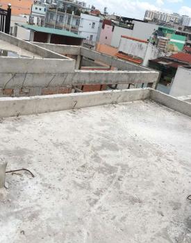 Thi công vị trí gờ chống nứt tầng mái, cạnh tường