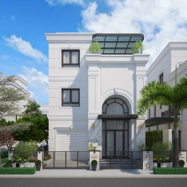 PHỐI CẢNH BIỆT THỰ KHU SIM CITY TH&Agrave;NH PHỐ THỦ ĐỨC