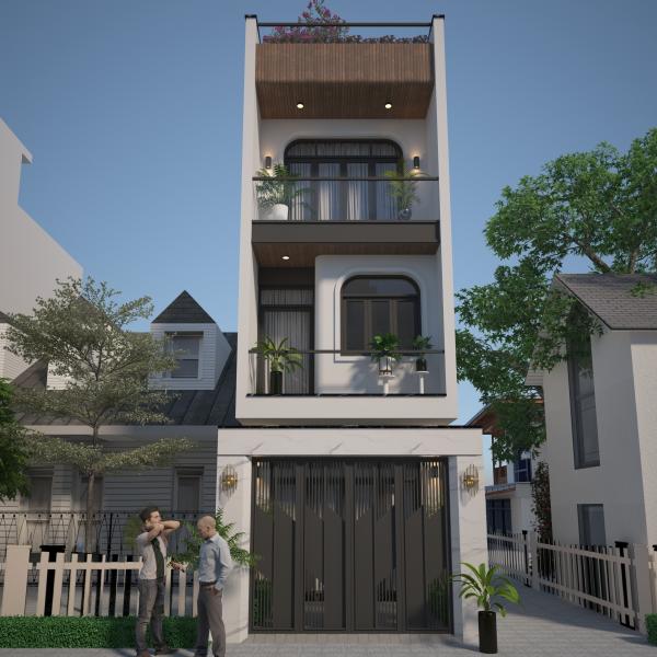 RENDER - NH&Agrave; PHỐ - T&Acirc;N B&Igrave;NH